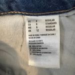 American Eagle  Hi Rise Tomgirl Jeans Womens 8 Medium Wash Rigid Distressed Photo 6