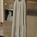 💕FRESH LAUNDRY💕 Gauze Flowy Dress ~ 100% Cotton Light Gray Small S NWOT Photo 0