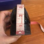 Stuart Weitzman "Chap" Black Patent Leather and Grey Flannel Tassel Loafers 6.5 Photo 8