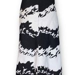 Marc Cain Skirt White Black Abstract Art Graphic Knit A Photo 2