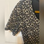 Lush Clothing Lush Black Floral Lace Short Sleeve Drop Waist Mini Dress Photo 2