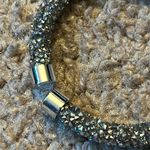 Women’s vintage silver/crystal rinestone bracelet‎ one size stretches Silver Photo 2