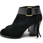 Kensie Womens Massey Ankle Tassels Leather Booties Black Size 10.5 M Photo 1