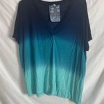 Young Fabulous and Broke  women short sleeve top size‎ medium ombré blue Photo 1