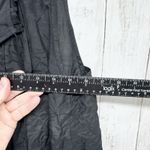 Madewell Shirt Women Size XS Black Cotton V-Neck Tie Collar Sleeveless Blouse Photo 4