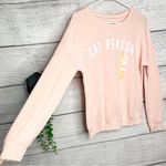 Zoe & Liv NWT Pink “Cat Person” Pullover Graphic Sweatshirt Size Small Photo 4