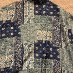 Oleg Cassini  vintage Sport Windbreaker Jacket Blue Silk & Nylon 2X. C40 Photo 7