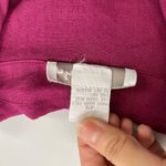 Spiegel Linen Shacket Womens 16 Shirt Berry Pink Lagenlook Beachy Coastal Summer Photo 8