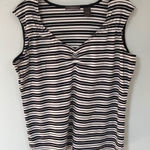 Liz Claiborne 🌻3/20  black/white tank.  Size 1X Photo 0