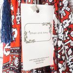 NWT Ethan and Amy Red & Blue Boho Patterned Sleeveless Romper Size Small Photo 9