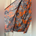 CAbi Paradise Calypso Floral All Over Print Flare Tie Front Maxi Skirt Sz Small Photo 9