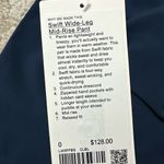 Lululemon  Swift Wide-Leg Mid-Rise Pant *Full Length Size 0 - Club Blue Photo 3