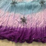 India Boutique dress womens one size purple green blue swim cover light sequin Size M Photo 7