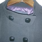 Banana Republic  10P Wool Short Sleeved Double Breasted Belted Shirt Dress Black Photo 5