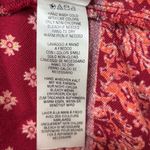 Just Fab Duster Cardigan Womens L Burgandy Waist Tie Lagen Look Boho Hippie Photo 7