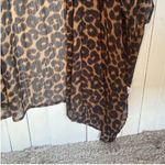 Terra & Sky Kimono Brown Leopard Print 0X Photo 2