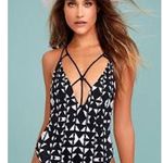 DOLCE VITA Punk Zulu Black and White Print One Piece Swimsuit Small S Strappy Photo 6