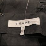 frame denim Frame Twist Front Shantung Midi Dress Noir Black XS Photo 5