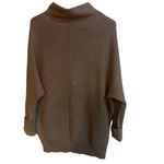 BlueIvy cowl neck dolman sleeve sweater oversized medium M/L Tan Size L Photo 3