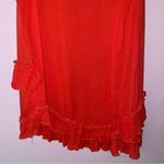 Ro & De Tank Top S Ruffle Scoop Neck Asymmetrical Hem Photo 1
