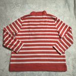 Talbots  Plus Women’s Fleece 1/4 Zip Pullover Melon Stripe 2X Photo 5