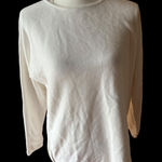Michael Kors White Zip Detail Crew Neck Sweater Photo 0