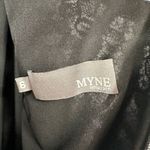 Myne  ashley ann size Small Black lace mini dress fitted 3/4 length sleeve lined‎ Photo 3