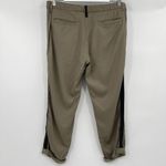 Rag and Bone Military Khaki Green Black Stripe Cuff Chino Pants Women’s Size 26 Photo 5