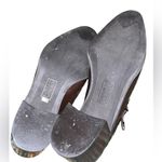 Franco Sarto brown leather mules with wooden heel size 9 Photo 4