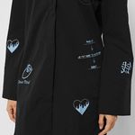 Maniere De Voir Black Blue Graffiti Shirt Dress Photo 4