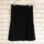 Adrienne Vittadini 100% Wool Black Fringe Skirt Photo 3