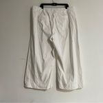 Anthropologie Maeve The Colette Magic Fabric Wide Leg Crop Pants White Size 20W Photo 4