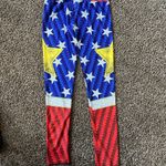 Wonder Woman Leggings Online Legging Store Sz Medium Halloween Workout DC comics Red Photo 4