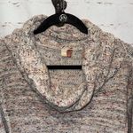 Anthropologie Speckled  Pilcro Textured Cowl-Neck Chunky Knit Confetti Sweater L Photo 2