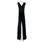 Alexis NWT ‎ Federico Long Pleated Organza Silk Maxi Dress Black White Size XS Photo 2