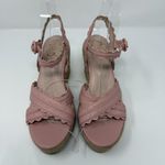 Ted Baker London Taymie Espadrille Wedge Sandals Women's 38 US 7.5 Pink NWOB Photo 4