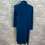 Posh Peanut Blue Long Sleeve Bamboo Robe Photo 4