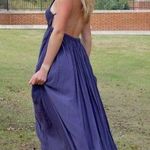 Madeline & Monroe Navy Crochet Maxi Dress Photo 0