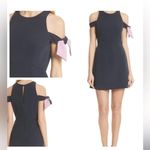 Milly  Madison Cold Shoulder flare swing navy shift Mini Dress size 10 navy nwt Photo 1