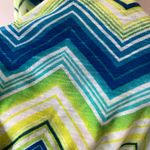 Lily Bleu‎ Sz L Strapless Chevron Maxi Casual Dress Neon Striped Belted Green Size L Photo 3