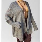 J.Jill Women’s Boho Flowey Linen Open Cardigan Blouse Large Photo 1