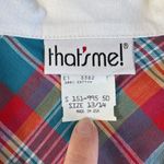 Vintage 70s 80s That’s Me Red Blue Plaid Collared Short Sleeve Shirt Sz 13/14 Size M Photo 8