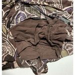 Boden Dress Floral Print Slip On Sheath Style V Neck Mini Length Brown Purple 6‎ Brown Photo 8