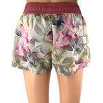 GapFit Women Multicolor Floral Elastic Waist Mid Rise Athletic Running Shorts XS Photo 2