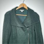 MARELLA Green Asymmetrical Zip Mohair Blend Cardigan Jacket Size Large Photo 1
