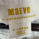 Anthropologie Maeve Beach Parachute Bomber Jacket White XL Scrunch Tie Zip Front Photo 11