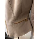 Calvin Klein tan blazer size 6 classy work blazer long sleeve with ruffle in the Photo 1