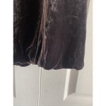 Garnet Hill  Women's 8 Dark Purple Gray Velour Midi Skirt Bubble Hem Lagom Witchy Photo 2