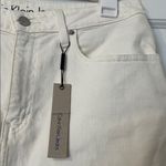 Calvin Klein Creamy White Denim Skirt Photo 1