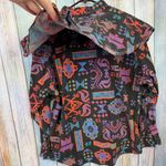 Pandhandle Slim Vintage 90s Neon Western Shirt Women's 18 Southwest Cowgirl Black Photo 3